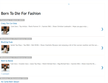 Tablet Screenshot of borntodieforfashion.blogspot.com