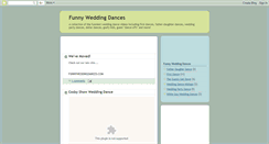 Desktop Screenshot of funnyweddingdances.blogspot.com