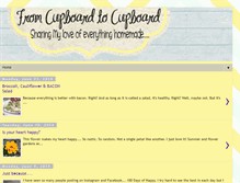 Tablet Screenshot of fromcupboardtocupboard.blogspot.com