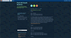 Desktop Screenshot of parkhillsouthscience.blogspot.com