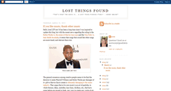 Desktop Screenshot of lostthingsfound.blogspot.com