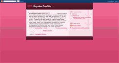 Desktop Screenshot of kaysleefansite.blogspot.com