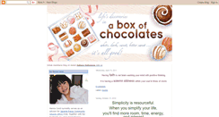 Desktop Screenshot of aboxofchocolatesbook.blogspot.com