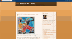 Desktop Screenshot of mexicanartrony.blogspot.com