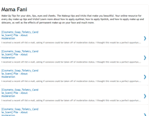 Tablet Screenshot of mamafani.blogspot.com