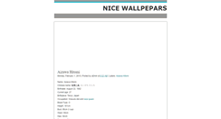 Desktop Screenshot of nicewallpepars.blogspot.com
