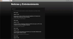 Desktop Screenshot of noticias-entretenimiento.blogspot.com