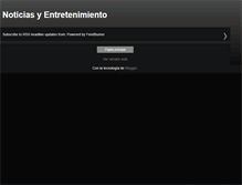 Tablet Screenshot of noticias-entretenimiento.blogspot.com