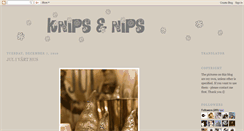 Desktop Screenshot of knipsognips.blogspot.com