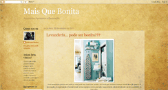 Desktop Screenshot of maisquebonita.blogspot.com