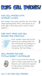 Mobile Screenshot of kidscellphonesguide.blogspot.com