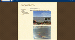 Desktop Screenshot of cowboytravel.blogspot.com