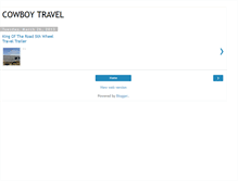 Tablet Screenshot of cowboytravel.blogspot.com