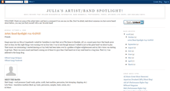 Desktop Screenshot of juliasartistspotlight.blogspot.com