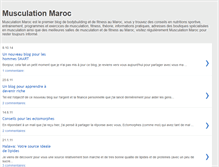 Tablet Screenshot of musculation-maroc.blogspot.com