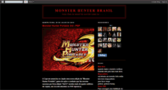 Desktop Screenshot of monsterhunterbrasil.blogspot.com