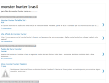 Tablet Screenshot of monsterhunterbrasil.blogspot.com
