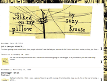 Tablet Screenshot of itwalkedonmypillow.blogspot.com