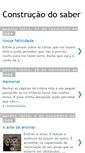 Mobile Screenshot of construcaodosaber.blogspot.com