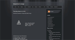 Desktop Screenshot of freedownloadkalyanramsongs.blogspot.com