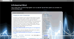 Desktop Screenshot of infinitesimalmind.blogspot.com