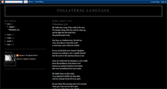 Desktop Screenshot of collateralanguage.blogspot.com