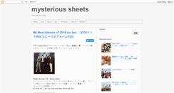 Desktop Screenshot of mysterioussheets.blogspot.com