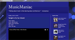 Desktop Screenshot of musicmaniacsrg.blogspot.com