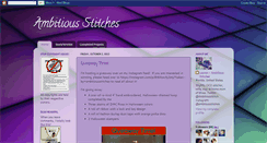 Desktop Screenshot of ambitiousstitches.blogspot.com
