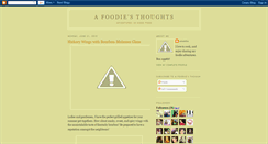 Desktop Screenshot of afoodiesthoughts.blogspot.com