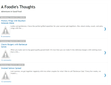 Tablet Screenshot of afoodiesthoughts.blogspot.com