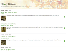 Tablet Screenshot of clearykazoku.blogspot.com