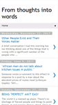Mobile Screenshot of fromthoughtsintowords.blogspot.com