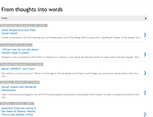Tablet Screenshot of fromthoughtsintowords.blogspot.com