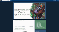 Desktop Screenshot of melbournecuplevel19.blogspot.com