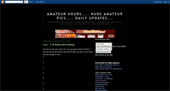 Desktop Screenshot of amateurhours.blogspot.com