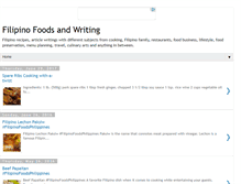 Tablet Screenshot of filipino-foods-and-writing.blogspot.com
