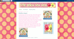 Desktop Screenshot of littleyellowsewshop.blogspot.com