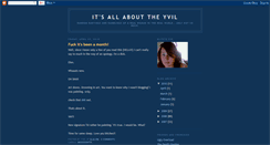Desktop Screenshot of itsallabouttheyvil.blogspot.com