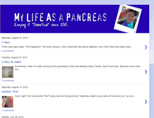 Tablet Screenshot of mylifeasapancreas.blogspot.com