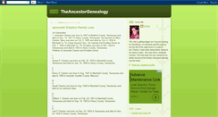 Desktop Screenshot of ancestorgenealogy.blogspot.com