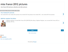 Tablet Screenshot of miss-france-2012-pictures.blogspot.com