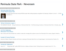 Tablet Screenshot of peninsulastateparknews.blogspot.com