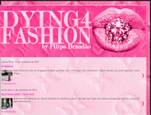 Tablet Screenshot of dying-for-fashion.blogspot.com