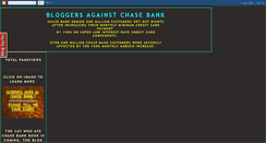 Desktop Screenshot of bloggersagainstchasebank.blogspot.com