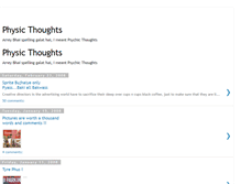 Tablet Screenshot of physicthoughts.blogspot.com