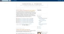 Desktop Screenshot of christinaapierson.blogspot.com