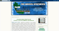 Desktop Screenshot of foroambientalrisaraldabosquemodelo.blogspot.com