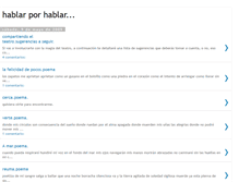 Tablet Screenshot of hablar-porhablar.blogspot.com