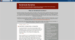 Desktop Screenshot of borderlandsnarratives.blogspot.com